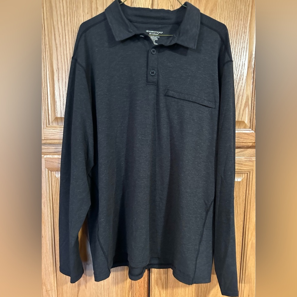 Exofficio Long Sleeve Polo Men’s XL casual office work fall preppy
